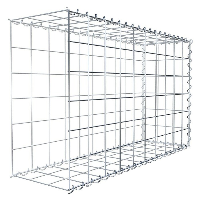 Gabiona Gabione Typ 2 (Zum Anbau in der Länge, 100 x 30 x 60 cm, Stahl, Maschenbreite: 100 mm, Maschenhöhe: 100 mm, Spirale) | BAUHAUS