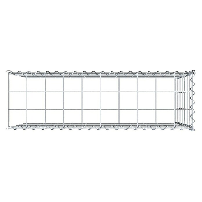 Gabiona Gabione Typ 4 (Zum Anbau in Länge & Höhe, 100 x 30 x 70 cm, Stahl, Maschenbreite: 100 mm, Maschenhöhe: 100 mm, Spirale) | BAUHAUS