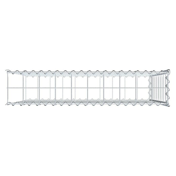 Gabiona Gabione Typ 2 (Zum Anbau in der Länge, 100 x 20 x 90 cm, Stahl, Maschenbreite: 100 mm, Maschenhöhe: 100 mm, Spirale) | BAUHAUS