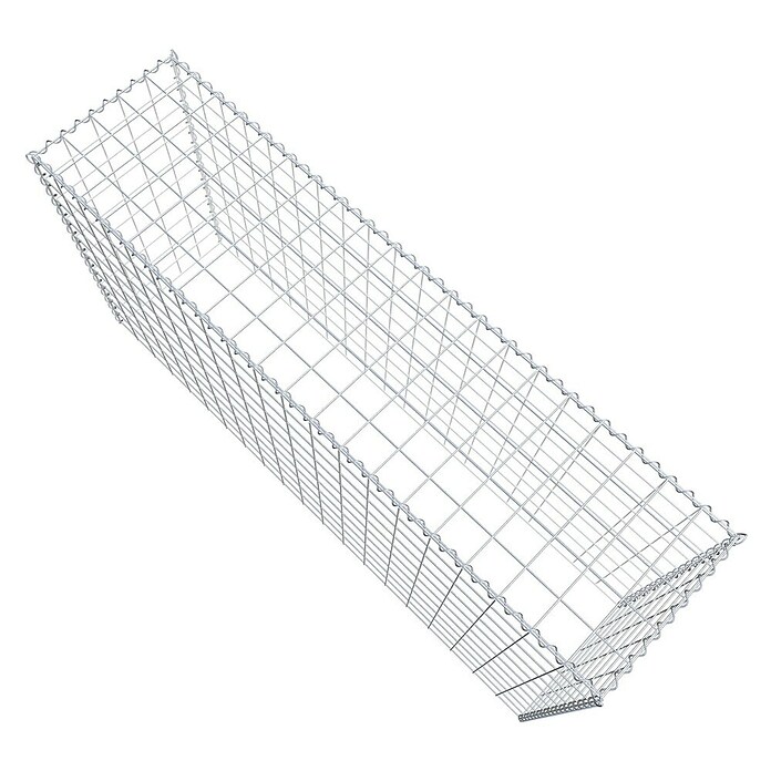 Gabiona Gabione Typ 3 (Zum Anbau in der Höhe, 200 x 50 x 100 cm, Stahl, Maschenbreite: 100 mm, Maschenhöhe: 100 mm, Spirale) | BAUHAUS