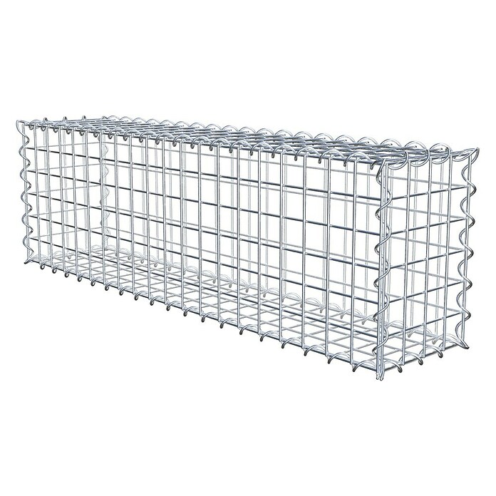 Gabiona Gabione (100 x 20 x 30 cm, Metall, Maschenbreite: 50 mm, Maschenhöhe: 50 mm) | BAUHAUS