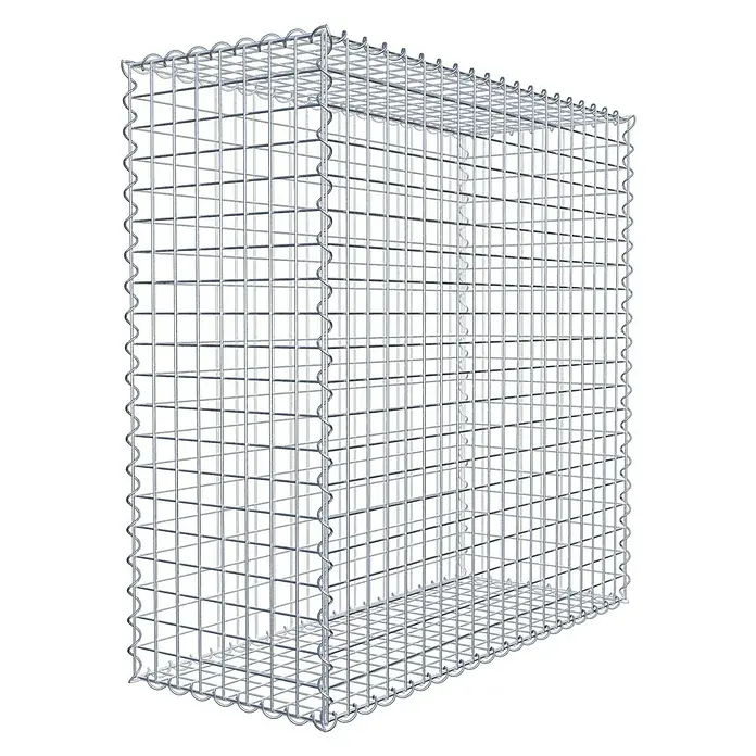 Gabiona Gabione - 100 x 40 x 100 cm, Metall, Maschenbreite: 50 mm, Maschenhöhe: 50 mm - Ein Gabionen-Steinkorb aus verzinktem Drahtgeflecht, ideal für Gartenbau und Landschaftsgestaltung. Robuste Konstruktion für vielfältige Anwendungen.