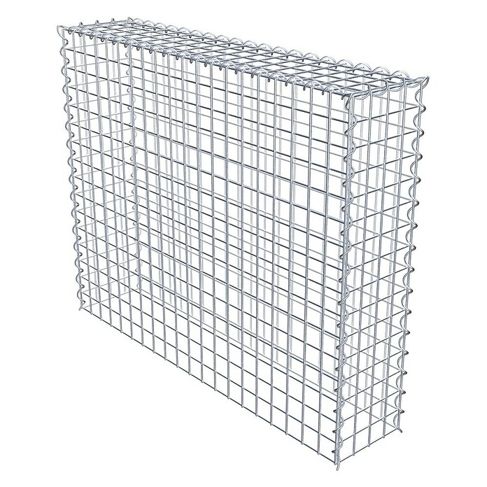 Gabiona Gabione Typ 3 (Zum Anbau in der Höhe, 100 x 20 x 80 cm, Stahl, Maschenbreite: 50 mm, Maschenhöhe: 50 mm, Spirale) | BAUHAUS