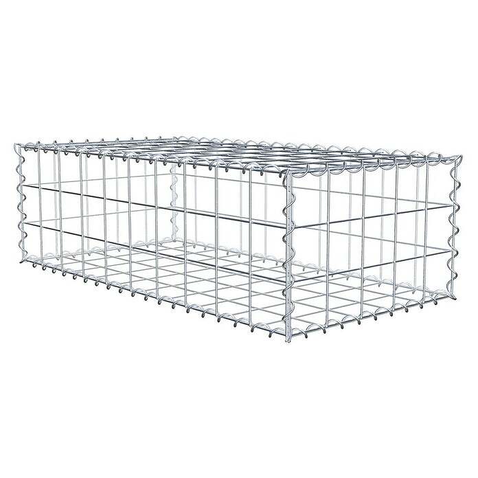 Gabiona Gabione (100 x 50 x 30 cm, Metall, Maschenbreite: 100 mm, Maschenhöhe: 100 mm) | BAUHAUS