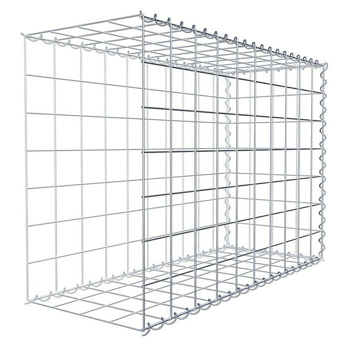 Gabiona Gabione Typ 2 (Zum Anbau in der Länge, 100 x 40 x 70 cm, Stahl, Maschenbreite: 100 mm, Maschenhöhe: 100 mm, Spirale) | BAUHAUS