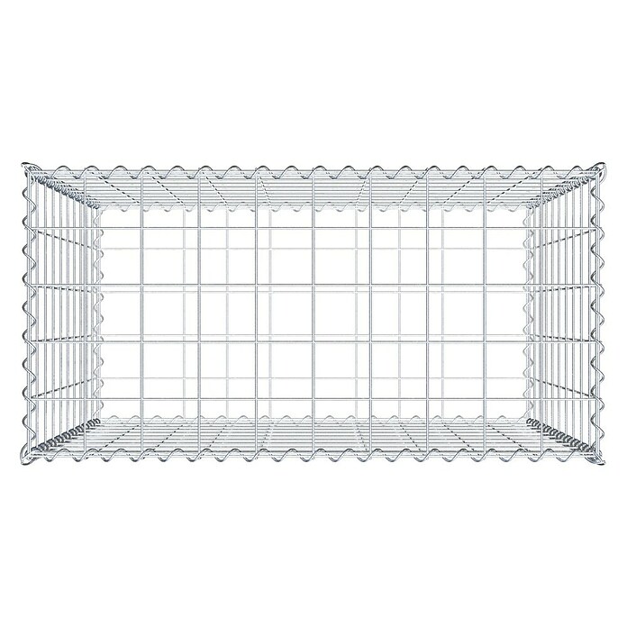 Gabiona Gabione (100 x 50 x 100 cm, Metall, Maschenbreite: 100 mm, Maschenhöhe: 100 mm) | BAUHAUS