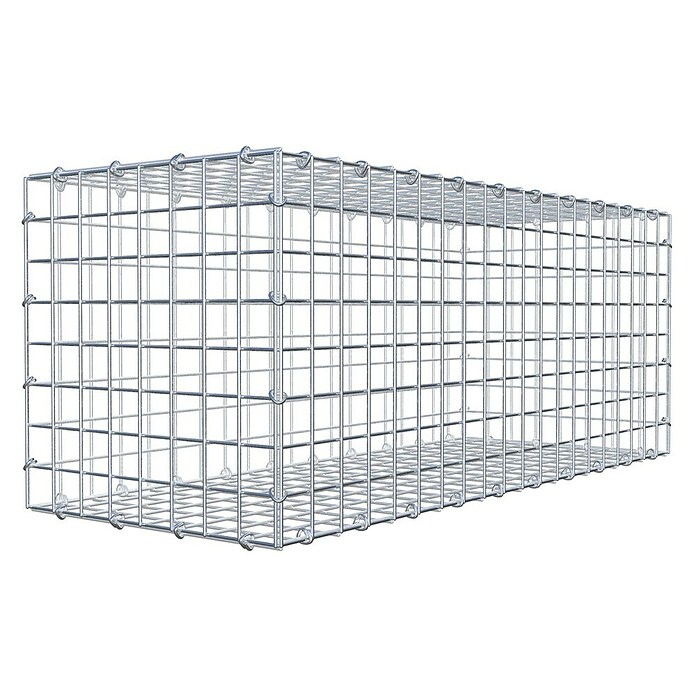 Gabiona Gabione (100 x 40 x 40 cm, Stahl, Maschenbreite: 50 mm, Maschenhöhe: 50 mm) | BAUHAUS