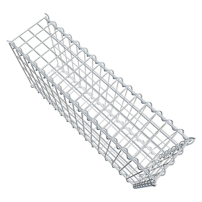 Gabiona Gabione Typ 2 (Zum Anbau in der Länge, 80 x 20 x 40 cm, Stahl, Maschenbreite: 50 mm, Maschenhöhe: 100 mm, Spirale) | BAUHAUS