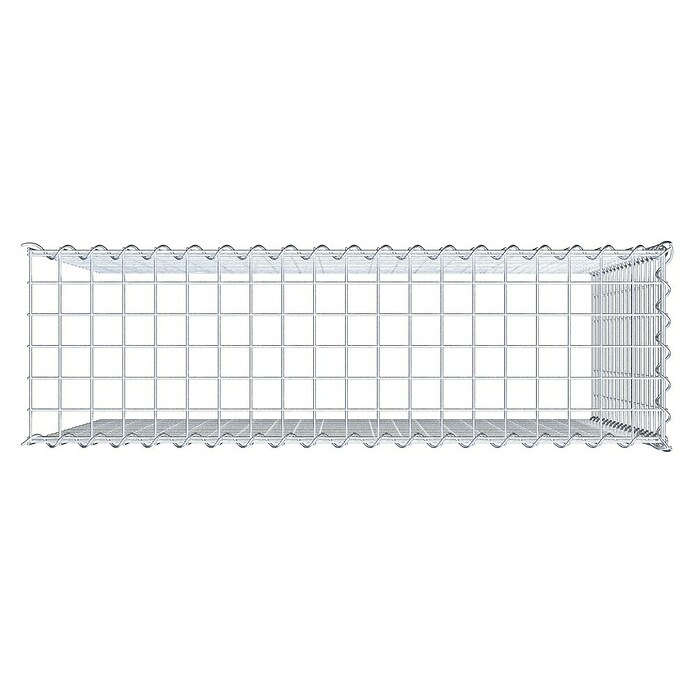 Gabiona Gabione Typ 4 (Zum Anbau in Länge & Höhe, 100 x 30 x 90 cm, Stahl, Maschenbreite: 50 mm, Maschenhöhe: 50 mm, Spirale) | BAUHAUS