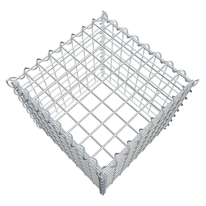Gabiona Gabione Typ 3 (Zum Anbau in der Höhe, 40 x 40 x 40 cm, Stahl, Maschenbreite: 50 mm, Maschenhöhe: 50 mm, Spirale) | BAUHAUS
