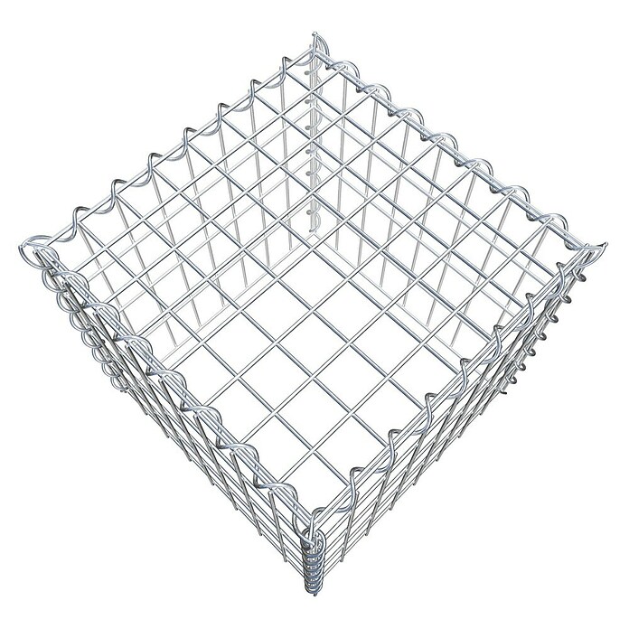 Gabiona Gabione Typ 3 (Zum Anbau in der Höhe, 40 x 40 x 40 cm, Stahl, Maschenbreite: 50 mm, Maschenhöhe: 100 mm, Spirale) | BAUHAUS