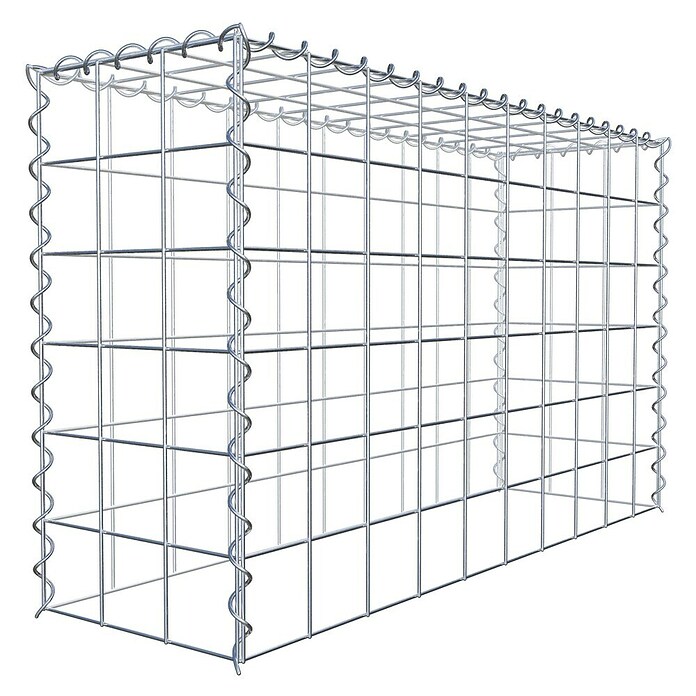 Gabiona Gabione Typ 3 (Zum Anbau in der Höhe, 100 x 30 x 60 cm, Stahl, Maschenbreite: 100 mm, Maschenhöhe: 100 mm, Spirale) | BAUHAUS