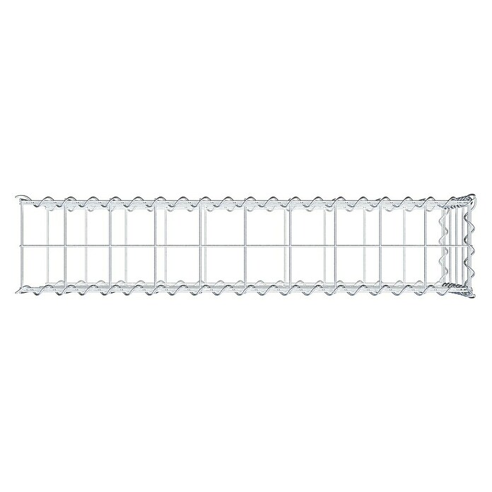 Gabiona Gabione Typ 2 (Zum Anbau in der Länge, 100 x 20 x 40 cm, Stahl, Maschenbreite: 100 mm, Maschenhöhe: 100 mm, Spirale) | BAUHAUS