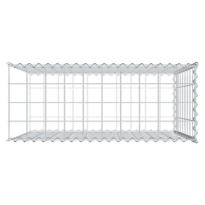 Gabiona Gabione Typ 2 (Zum Anbau in der Länge, 100 x 40 x 90 cm, Stahl, Maschenbreite: 100 mm, Maschenhöhe: 100 mm, Spirale) | BAUHAUS