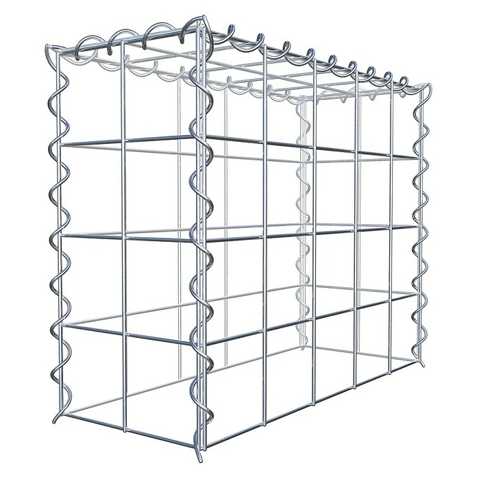 Gabiona Gabione Typ 3 (Zum Anbau in der Höhe, 50 x 20 x 40 cm, Stahl, Maschenbreite: 100 mm, Maschenhöhe: 100 mm, Spirale) | BAUHAUS