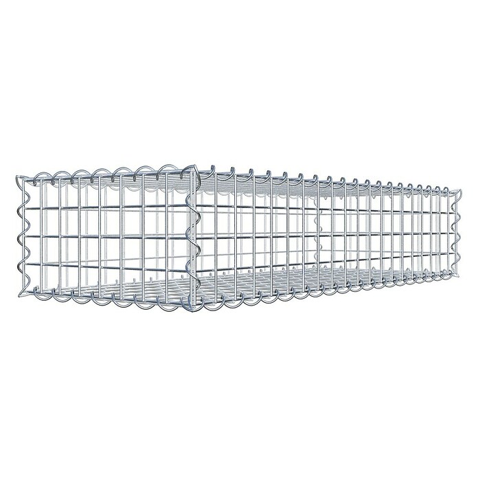 Gabiona Gabione (100 x 40 x 20 cm, Metall, Maschenbreite: 50 mm, Maschenhöhe: 50 mm) | BAUHAUS
