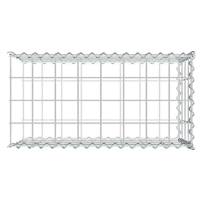 Gabiona Gabione Typ 2 (Zum Anbau in der Länge, 80 x 40 x 40 cm, Stahl, Maschenbreite: 100 mm, Maschenhöhe: 100 mm, Spirale) | BAUHAUS