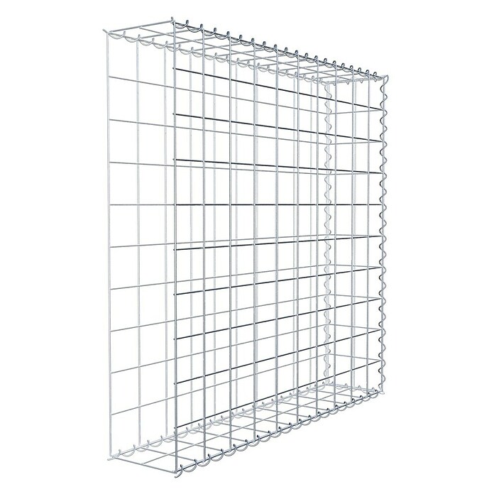 Gabiona Gabione Typ 2 (Zum Anbau in der Länge, 100 x 20 x 100 cm, Stahl, Maschenbreite: 100 mm, Maschenhöhe: 100 mm, Spirale) | BAUHAUS