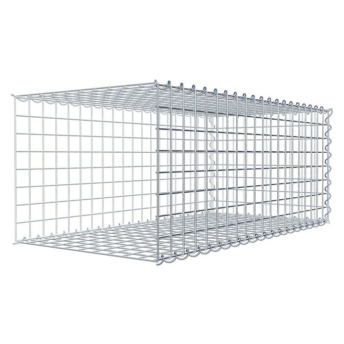 Gabiona Gabione Typ 2 (Zum Anbau in der Länge, 100 x 50 x 40 cm, Stahl, Maschenbreite: 50 mm, Maschenhöhe: 50 mm, Spirale) | BAUHAUS