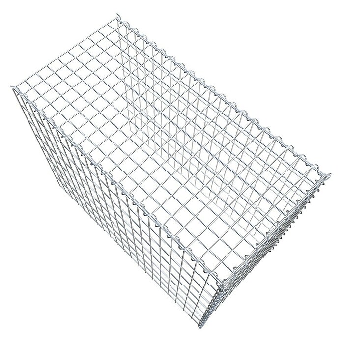 Gabiona Gabione Typ 4 (Zum Anbau in Länge & Höhe, 100 x 50 x 80 cm, Stahl, Maschenbreite: 50 mm, Maschenhöhe: 100 mm, Spirale) | BAUHAUS