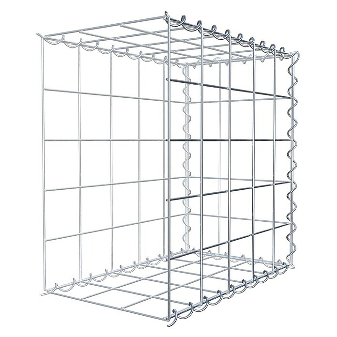 Gabiona Gabione Typ 2 (Zum Anbau in der Länge, 50 x 30 x 50 cm, Stahl, Maschenbreite: 100 mm, Maschenhöhe: 100 mm, Spirale) | BAUHAUS