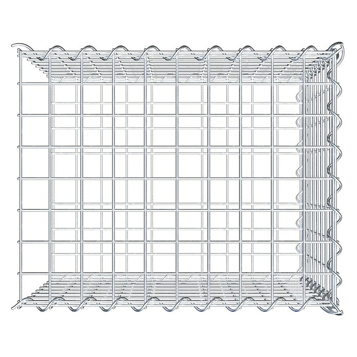 Gabiona Gabione Typ 2 (Zum Anbau in der Länge, 50 x 40 x 40 cm, Stahl, Maschenbreite: 50 mm, Maschenhöhe: 50 mm, Spirale) | BAUHAUS