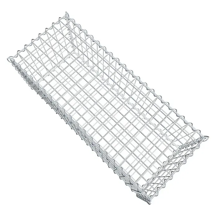 Gabiona Gabione - 100 x 40 x 40 cm, Metall, Maschenbreite: 50 mm, Maschenhöhe: 100 mm - Gitterkorb aus Drahtgeflecht. Die Gitterstruktur sorgt für Stabilität. Ideal für den Gartenbau und Landschaftsbau.