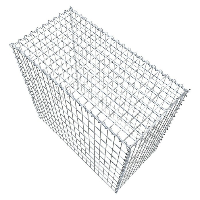 Gabiona Gabione Typ 3 (Zum Anbau in der Höhe, 100 x 50 x 100 cm, Stahl, Maschenbreite: 50 mm, Maschenhöhe: 100 mm, Spirale) | BAUHAUS