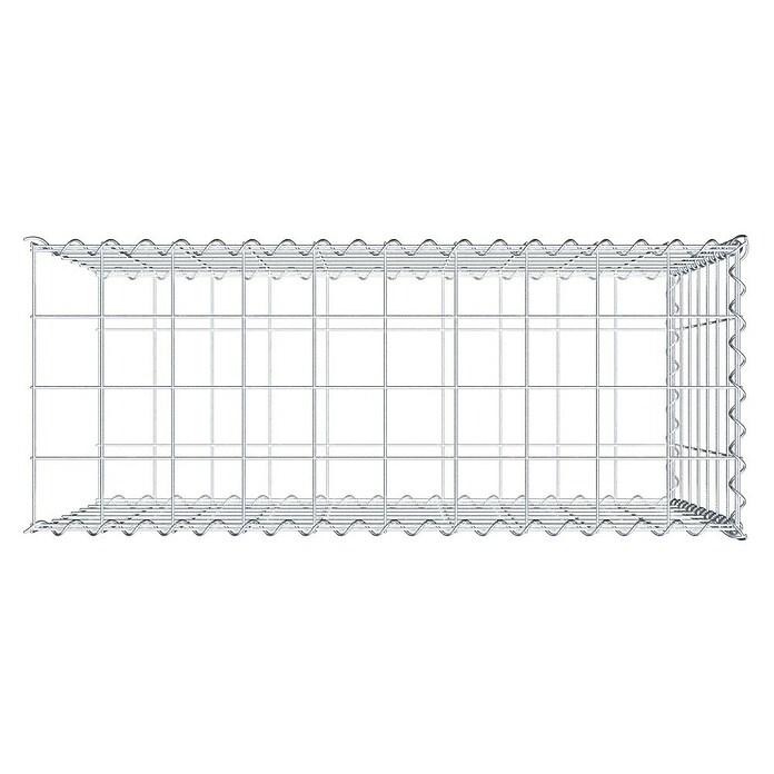 Gabiona Gabione Typ 2 (Zum Anbau in der Länge, 100 x 40 x 70 cm, Stahl, Maschenbreite: 100 mm, Maschenhöhe: 100 mm, Spirale) | BAUHAUS