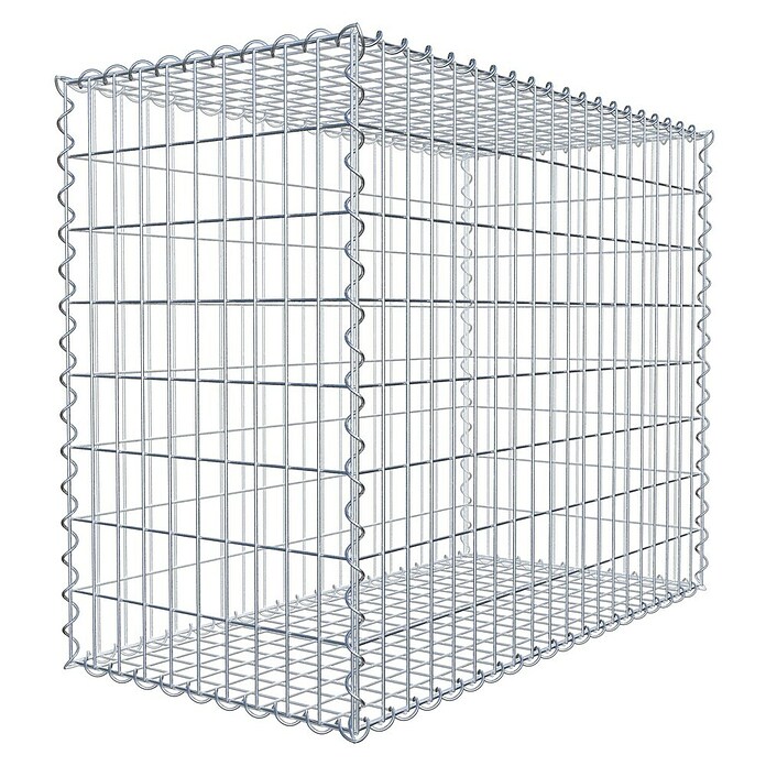 Gabiona Gabione (100 x 50 x 80 cm, Metall, Maschenbreite: 50 mm, Maschenhöhe: 100 mm) | BAUHAUS