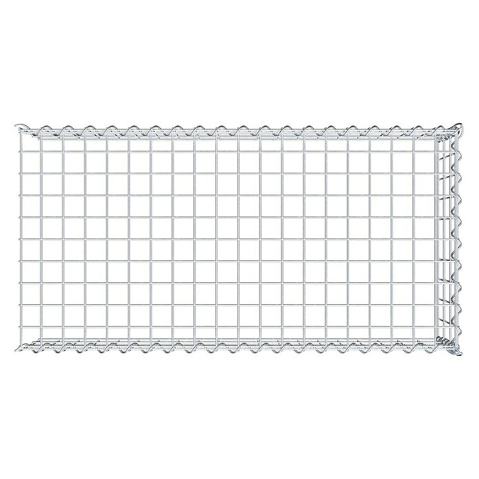 Gabiona Gabione Typ 4 (Zum Anbau in Länge & Höhe, 100 x 50 x 30 cm, Stahl, Maschenbreite: 50 mm, Maschenhöhe: 100 mm, Spirale) | BAUHAUS
