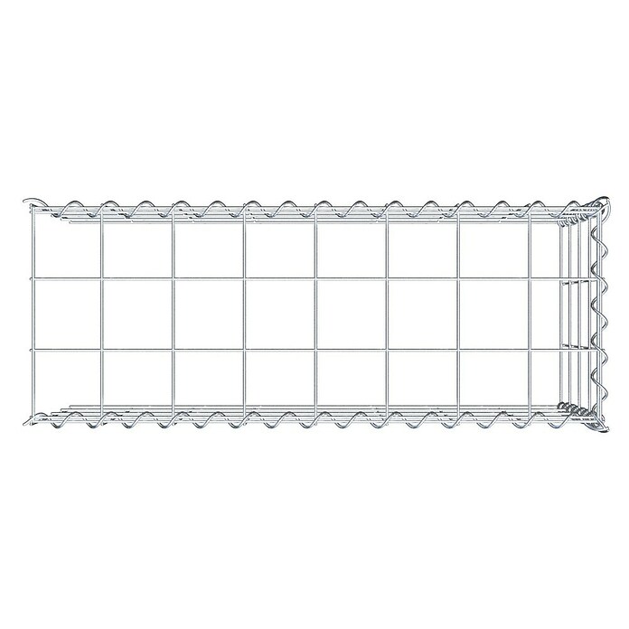 Gabiona Gabione Typ 4 (Zum Anbau in Länge & Höhe, 80 x 30 x 40 cm, Stahl, Maschenbreite: 100 mm, Maschenhöhe: 100 mm, Spirale) | BAUHAUS