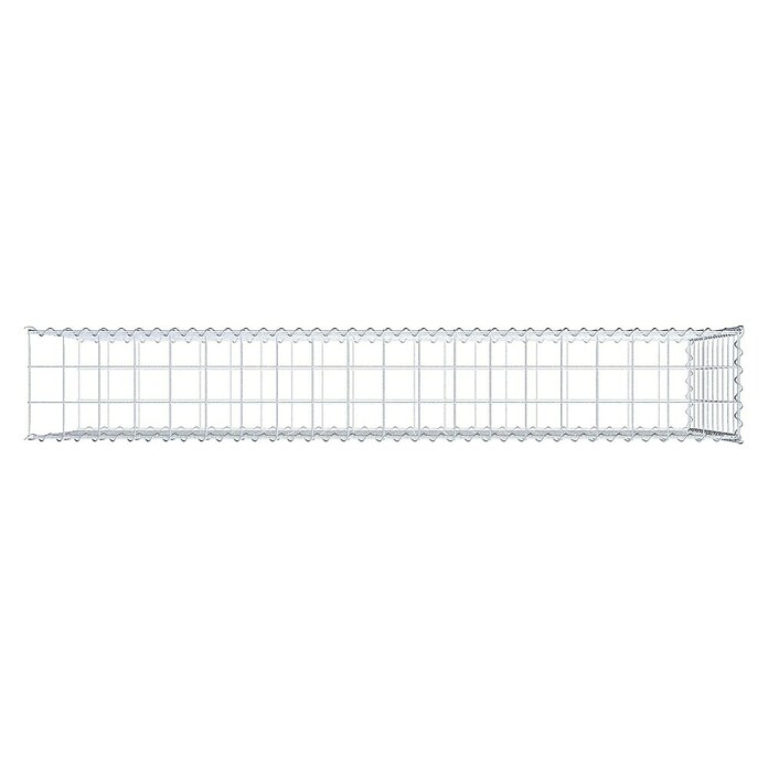 Gabiona Gabione Typ 2 (Zum Anbau in der Länge, 200 x 30 x 100 cm, Stahl, Maschenbreite: 100 mm, Maschenhöhe: 100 mm, Spirale) | BAUHAUS