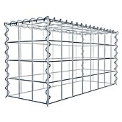 Gabiona Gabione Typ 3 (Zum Anbau in der Höhe, 80 x 30 x 40 cm, Stahl, Maschenbreite: 100 mm, Maschenhöhe: 100 mm, Spirale) | BAUHAUS