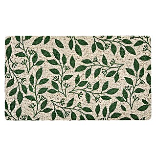 Felpudo antideslizante Pluma (Verde, 70 x 40 cm, Vinilo y PVC)