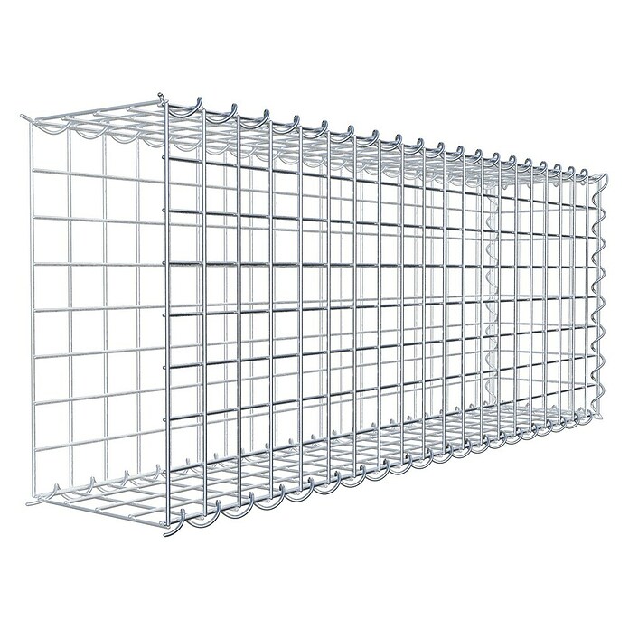 Gabiona Gabione Typ 2 (Zum Anbau in der Länge, 100 x 20 x 40 cm, Stahl, Maschenbreite: 50 mm, Maschenhöhe: 50 mm, Spirale) | BAUHAUS
