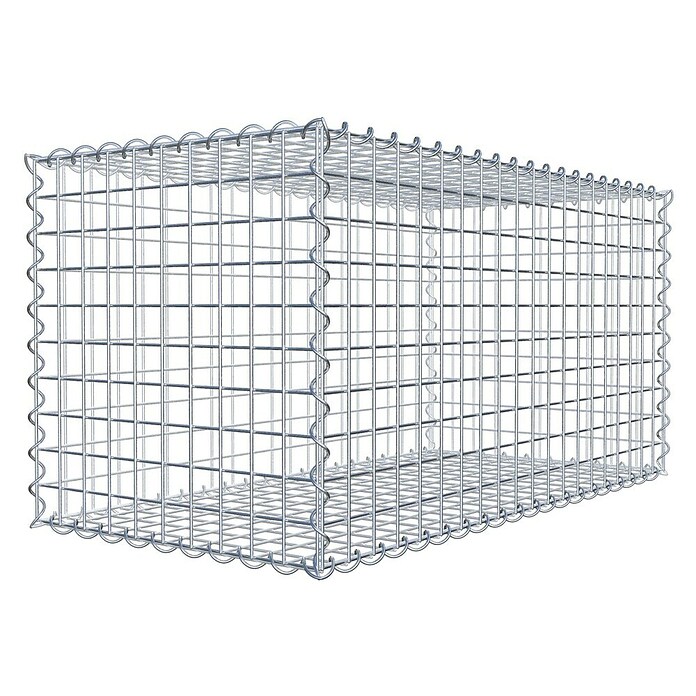 Gabiona Gabione (100 x 50 x 50 cm, Metall, Maschenbreite: 50 mm, Maschenhöhe: 50 mm) | BAUHAUS