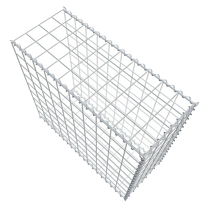 Gabiona Gabione Typ 2 (Zum Anbau in der Länge, 100 x 40 x 90 cm, Stahl, Maschenbreite: 100 mm, Maschenhöhe: 100 mm, Spirale) | BAUHAUS
