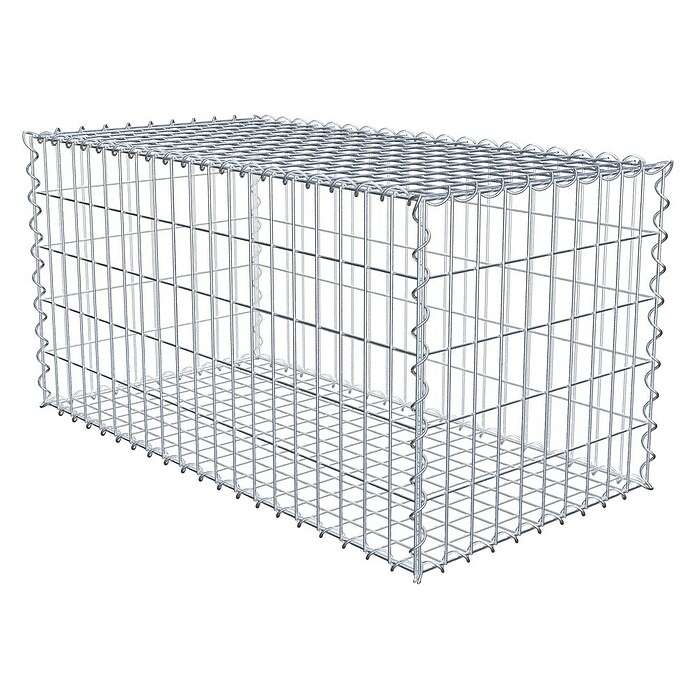 Gabiona Gabione (100 x 50 x 50 cm, Metall, Maschenbreite: 50 mm, Maschenhöhe: 100 mm) | BAUHAUS