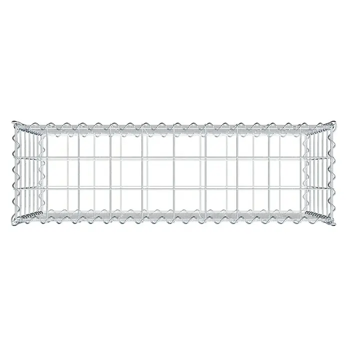 Gabiona Gabione100 x 30 x 60 cm, Metall, Maschenbreite: 100 mm, Maschenhöhe: 100 mm - Ein Gabionenkorb aus Metall, ideal für den Garten- und Landschaftsbau, bietet Stabilität und Flexibilität bei der Gestaltung.