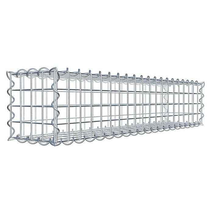 Gabiona Gabione (100 x 20 x 20 cm, Metall, Maschenbreite: 50 mm, Maschenhöhe: 50 mm) | BAUHAUS