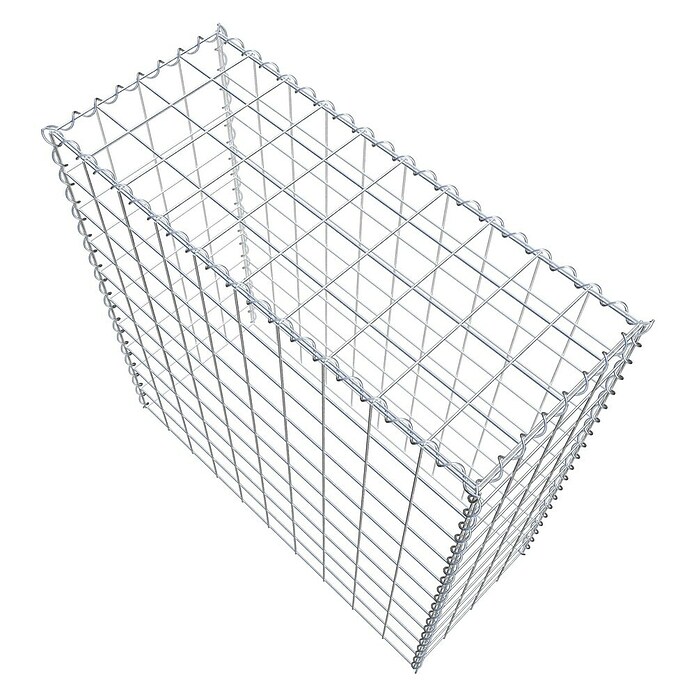 Gabiona Gabione Typ 3 (Zum Anbau in der Höhe, 100 x 40 x 100 cm, Stahl, Maschenbreite: 100 mm, Maschenhöhe: 100 mm, Spirale) | BAUHAUS
