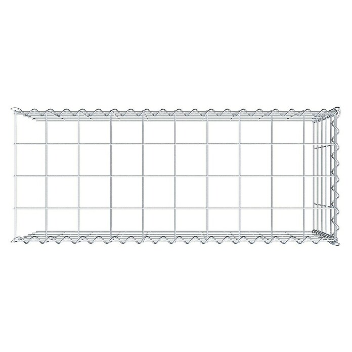 Gabiona Gabione Typ 4 (Zum Anbau in Länge & Höhe, 100 x 40 x 50 cm, Stahl, Maschenbreite: 100 mm, Maschenhöhe: 100 mm, Spirale) | BAUHAUS