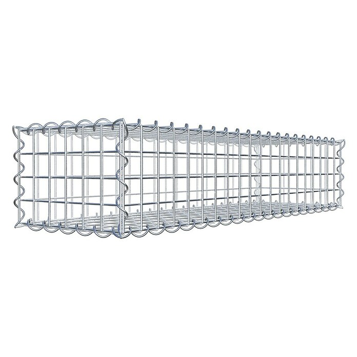 Gabiona Gabione (100 x 30 x 20 cm, Metall, Maschenbreite: 50 mm, Maschenhöhe: 50 mm) | BAUHAUS