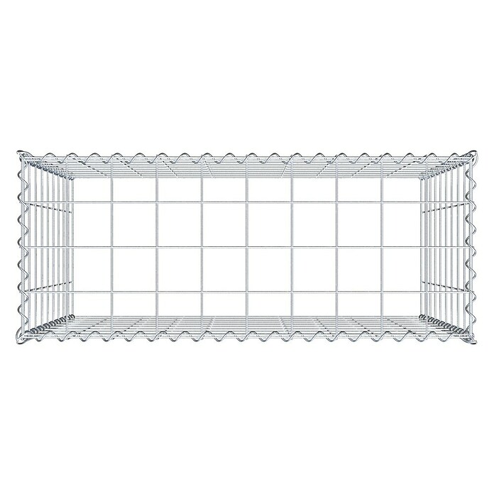 Gabiona Gabione Typ 3 (Zum Anbau in der Höhe, 100 x 40 x 90 cm, Stahl, Maschenbreite: 100 mm, Maschenhöhe: 100 mm, Spirale) | BAUHAUS