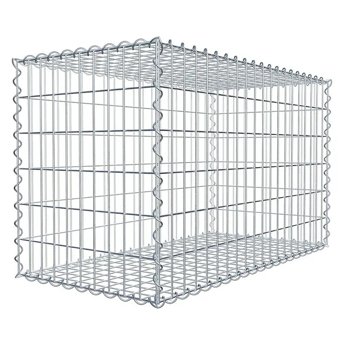 Gabiona Gabione - 100 x 50 x 60 cm, Metall, Maschenbreite: 50 mm, Maschenhöhe: 100 mm - Ein Gabionenkorb aus Drahtgeflecht für den Garten- und Landschaftsbau, ideal zur Befüllung mit Steinen.