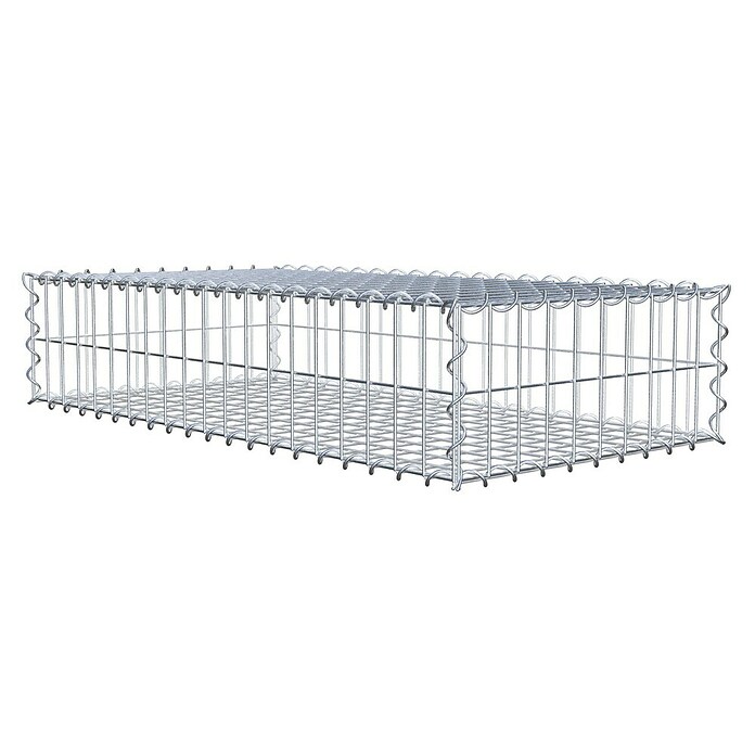 Gabiona Gabione (100 x 50 x 20 cm, Metall, Maschenbreite: 50 mm, Maschenhöhe: 100 mm) | BAUHAUS