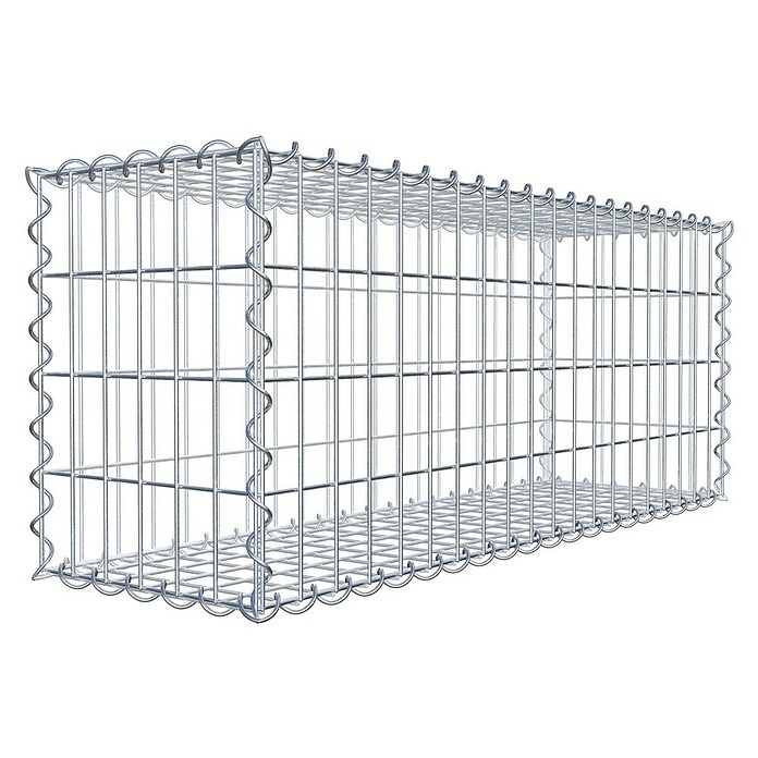 Gabiona Gabione (100 x 30 x 40 cm, Metall, Maschenbreite: 50 mm, Maschenhöhe: 100 mm) | BAUHAUS