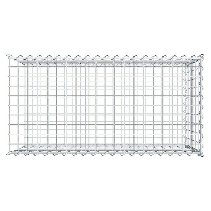 Gabiona Gabione Typ 2 (Zum Anbau in der Länge, 100 x 50 x 60 cm, Stahl, Maschenbreite: 50 mm, Maschenhöhe: 100 mm, Spirale) | BAUHAUS