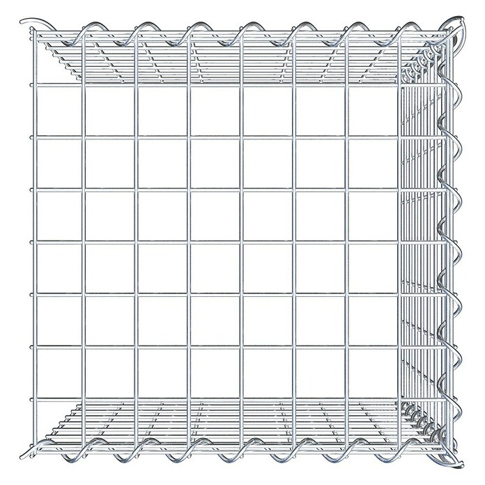 Gabiona Gabione Typ 4 (Zum Anbau in Länge & Höhe, 40 x 40 x 40 cm, Stahl, Maschenbreite: 50 mm, Maschenhöhe: 50 mm, Spirale) | BAUHAUS
